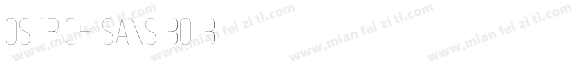 ostrich sans bolb字体转换